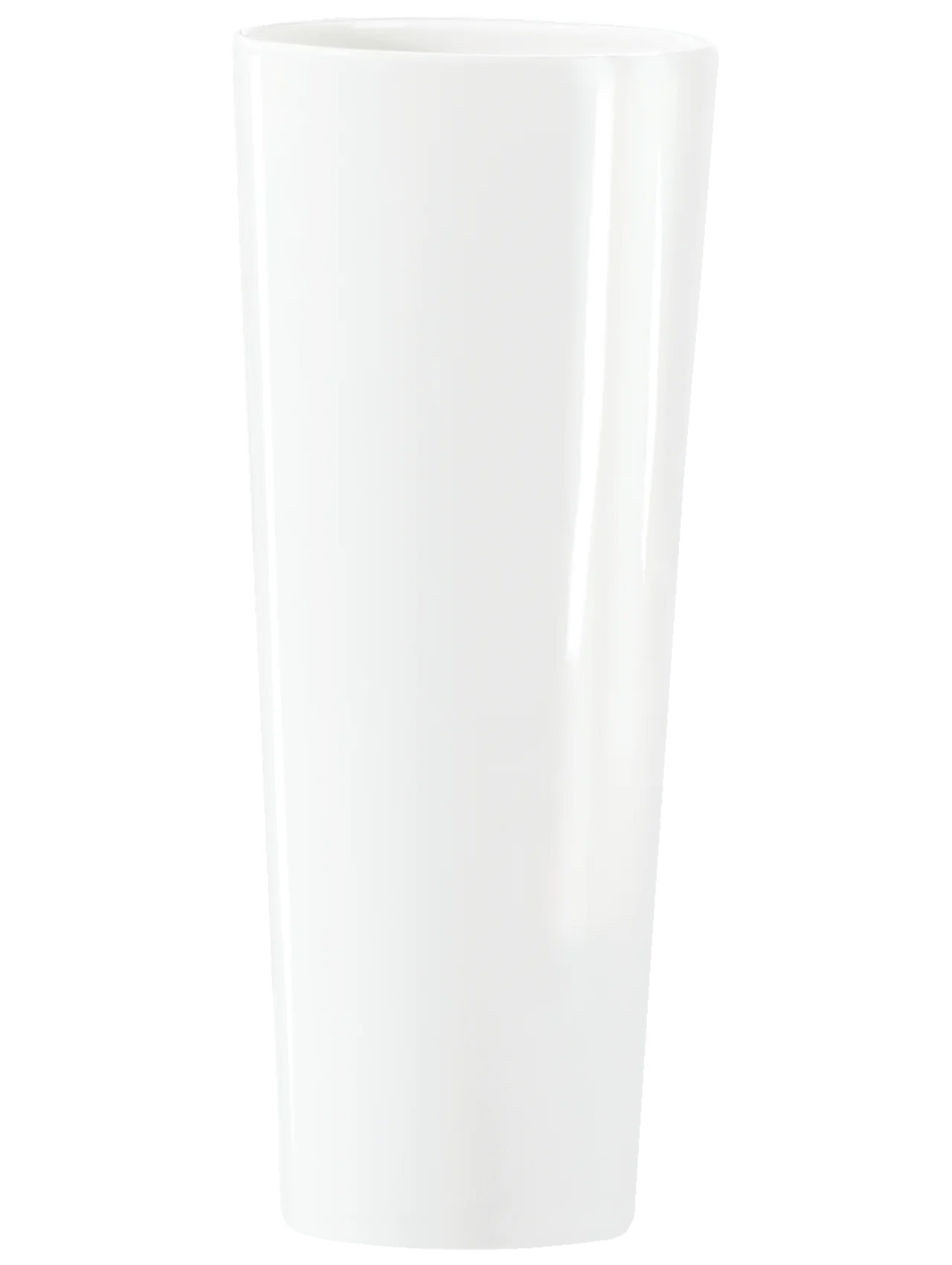 Konisch Vase Ø 17cm x 45cm Porzellan Weiß Töpferei, Krug, Vase, Glas, Porzellan