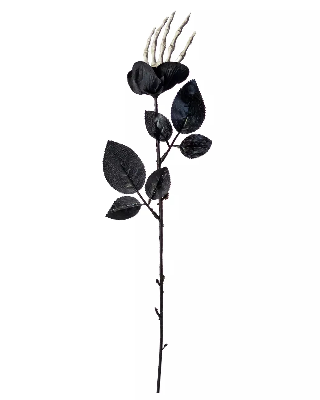 Schwarze Rose mit Skeletthand Schwarze Rose mit Skeletthand