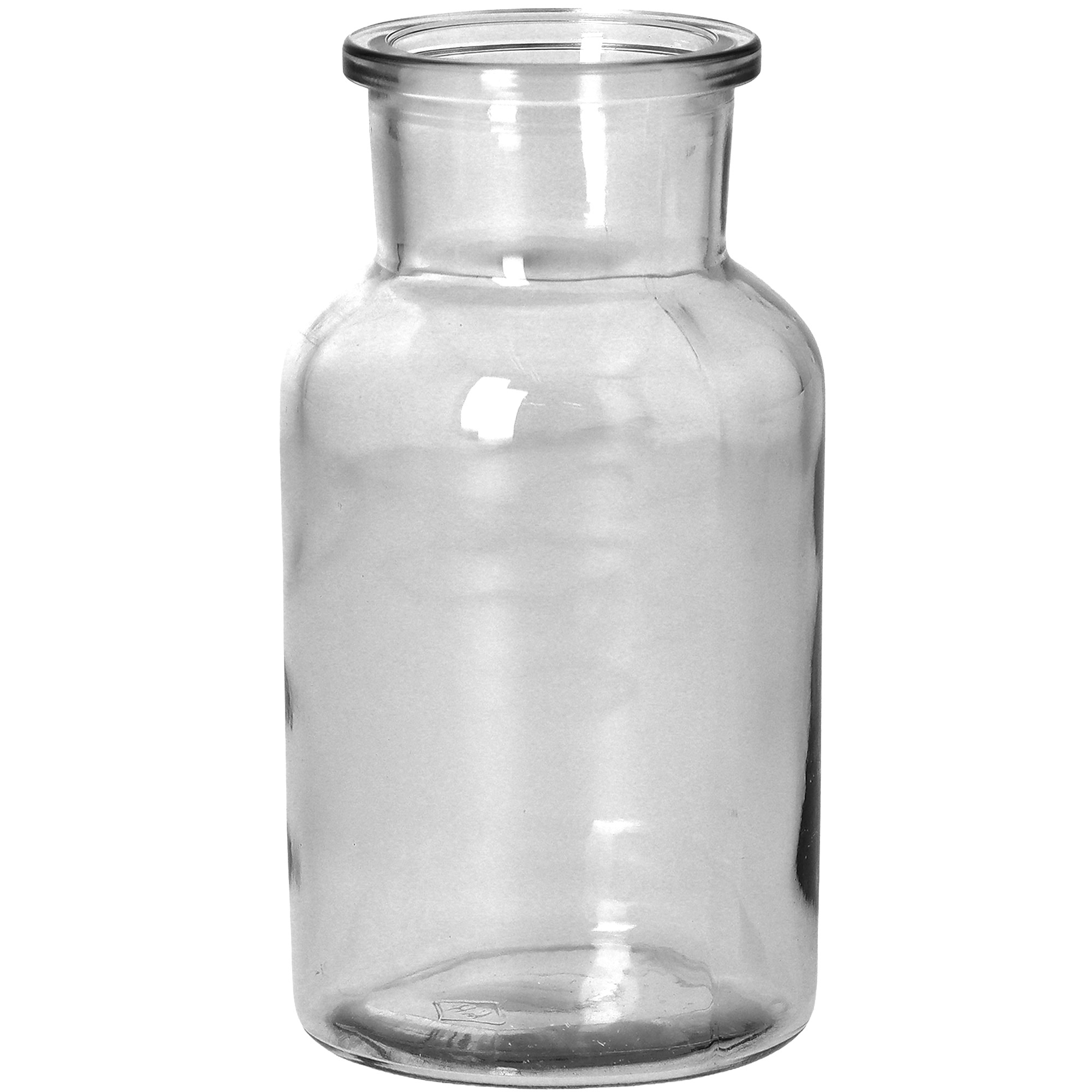 Flaschen Vase Xeta Ø 6cm x 12cm Glas Klar Krug, Glas, Töpferei, Vase, Shaker