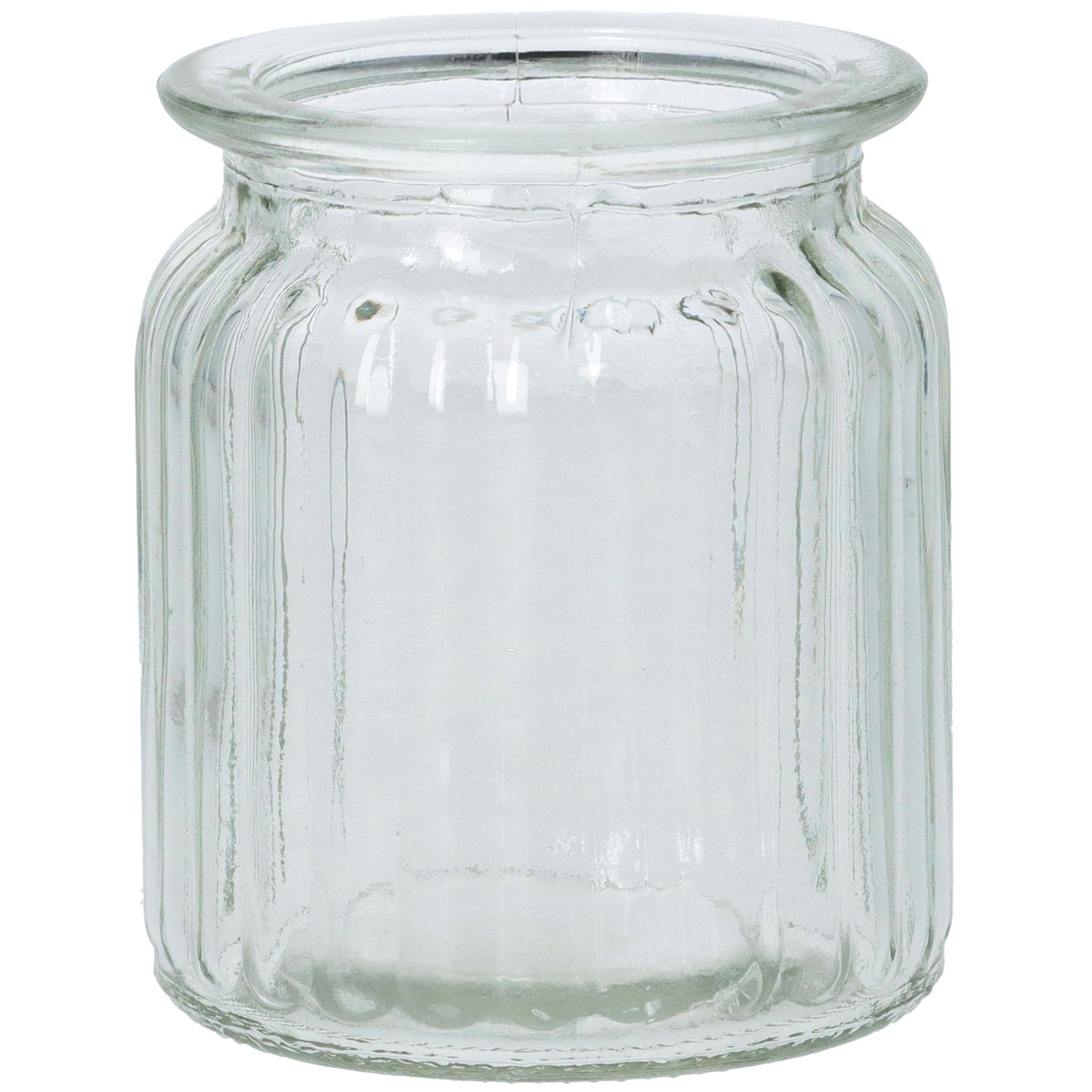 Flaschen Vase Ø 7,5cm x 9cm Glas Klar Krug