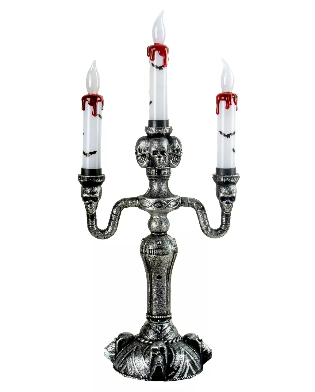 Halloween Kerzenständer mit LED Kerzen Kerze, Kerzenständer