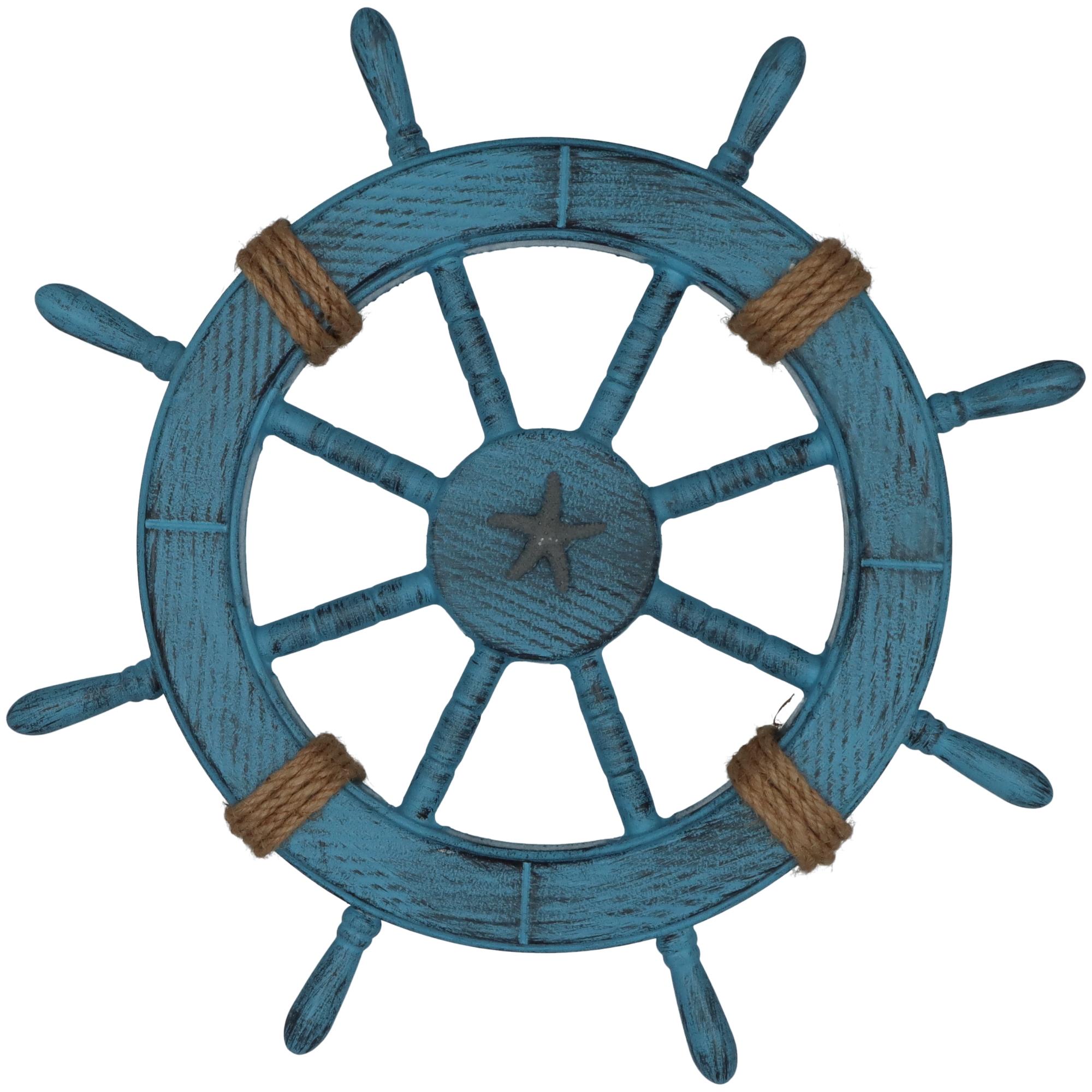 Steuerrad mit Tau aus Holz Maschine, Rad
